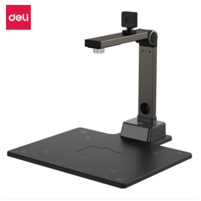 得力/deli 15156 高拍儀 1200+200萬像素A4幅面 文檔身份證高速掃描儀 智能雙攝人臉識別 